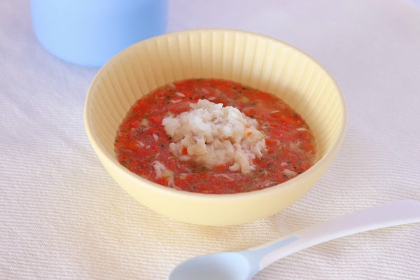 【paqupaアレンジレシピ】離乳中期にはじめてたべる  「固ゆで卵白」アレンジしてみた